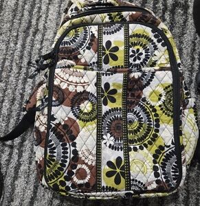 Vera Bradley Cocoa Moss Backpack Or Diaper Bag, 9